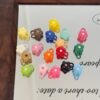 Acrylic Bail beads, connect figures, Flower shape ,colorful