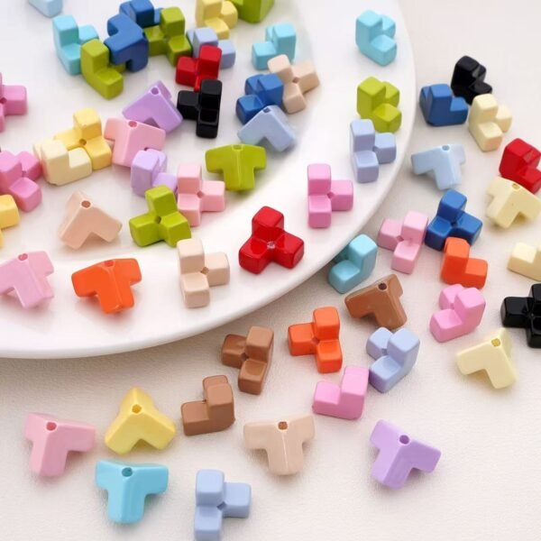 Metal beads, colorful,bricks,fit for the phone chain