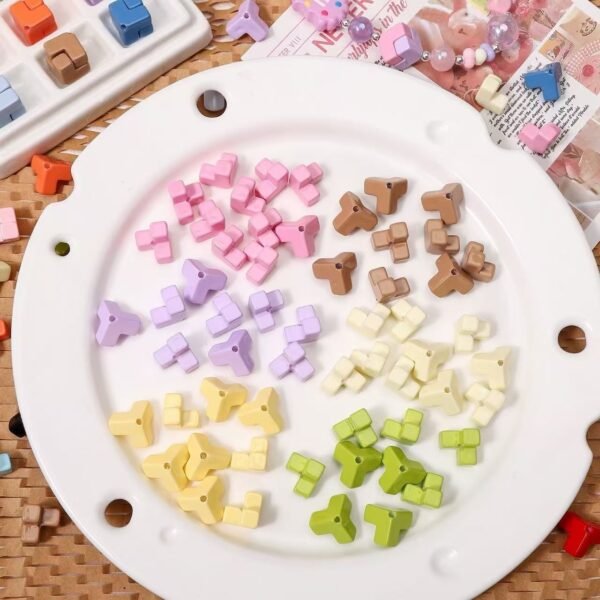 Metal beads, colorful,bricks,fit for the phone chain