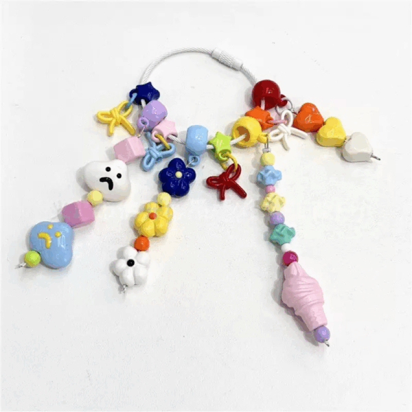 Acrylic Beads, Colorful, Bail Beads, Big Hole, Fit For The Rope