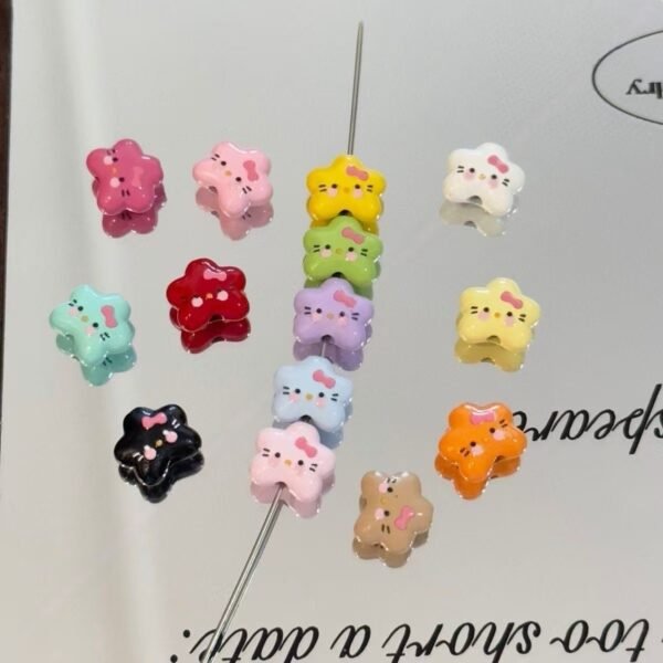Metal beads, cute cloud ,colorful, fit for the phone chain