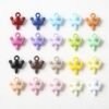Metal beads, connect figures to be pendant ,crown shape ,colorful