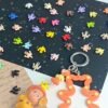 Metal beads, connect figures to be pendant ,crown shape ,colorful