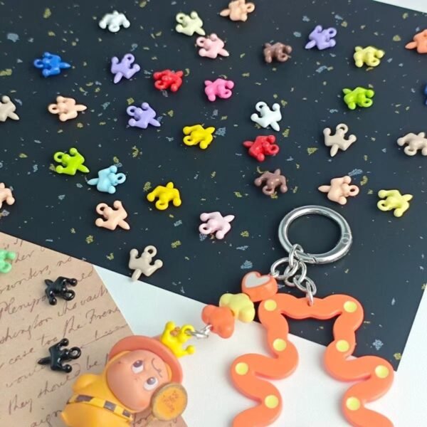 Metal beads, connect figures to be pendant ,crown shape ,colorful
