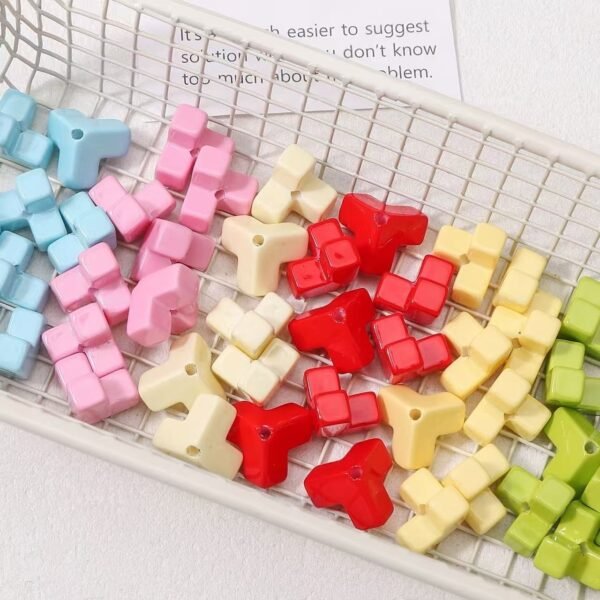 Metal beads, colorful,bricks,fit for the phone chain