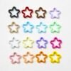 Metal Closed rings , Star shape,Colorful, Embossed Rings