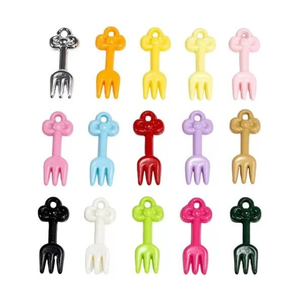 Acrylic pendant,forks shape,Colorful,Fit for the phonechain & keychains