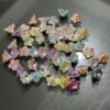 Ushiny pearl beads,flower shape,shiny,colorful,