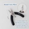 Small size pliers,cutter,round nose,bent nose,needle nose pliers, Stainless,