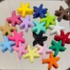 Acrylic beads,starfish shape, flat beads,colorful,