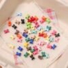 Acrylic beads,X shape spacer beads,colorful,