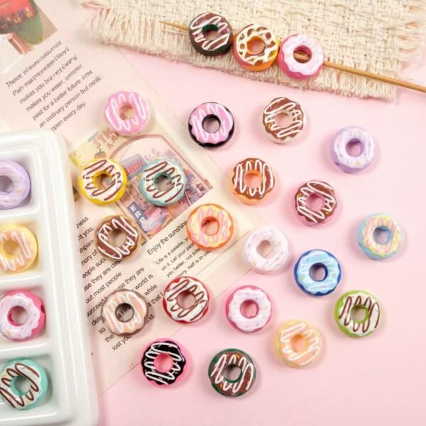 Acrylic beads,donuts shape,beads,colorful,
