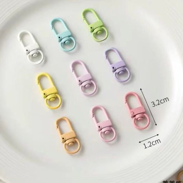 Spin keyrings, pastel colorful,oval shape