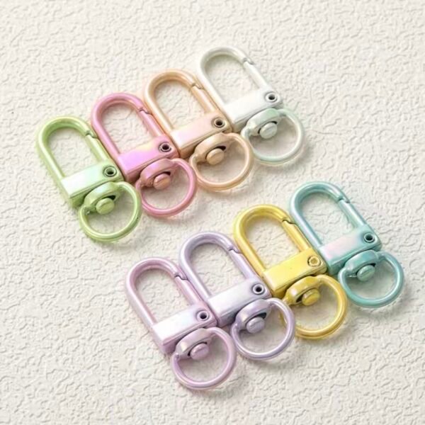 Spin keyrings, pastel colorful,oval shape
