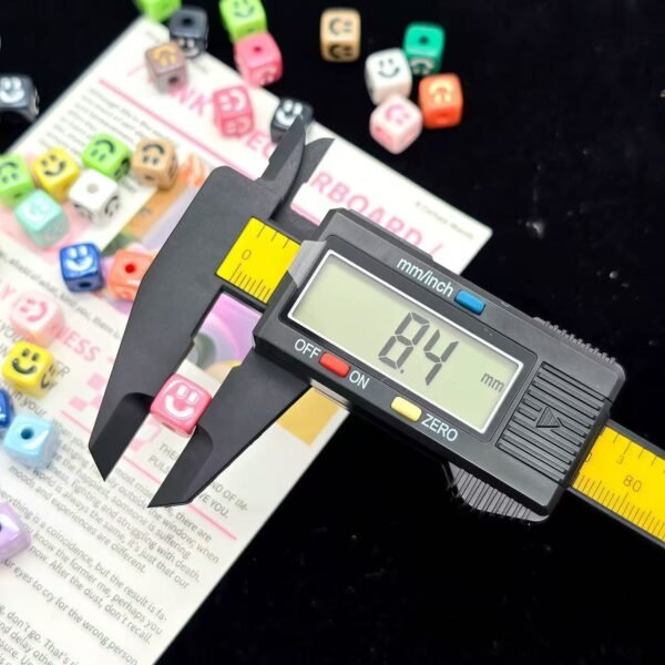Acrylic beads, square shape,smile spacer beads,colorful