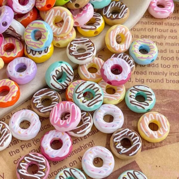 Acrylic beads,donuts shape,beads,colorful,