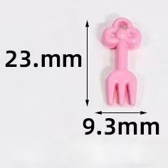 Acrylic pendant,forks shape,Colorful,Fit for the phonechain & keychains