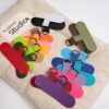 Multicolor Phone Accessories Set | Nylon Phone Stands, Charging Port Protectors, Card Holder Straps