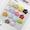 Acrylic beads,textured designs,star shape,