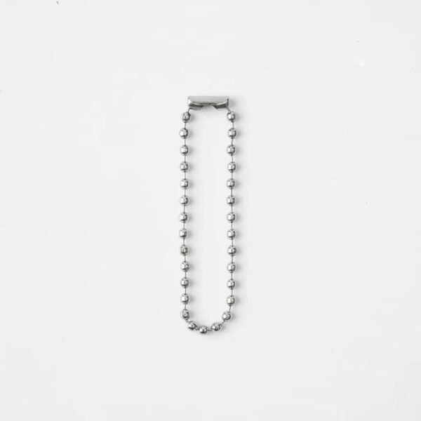 Silver bead chain, round bead chain, DIY keychain