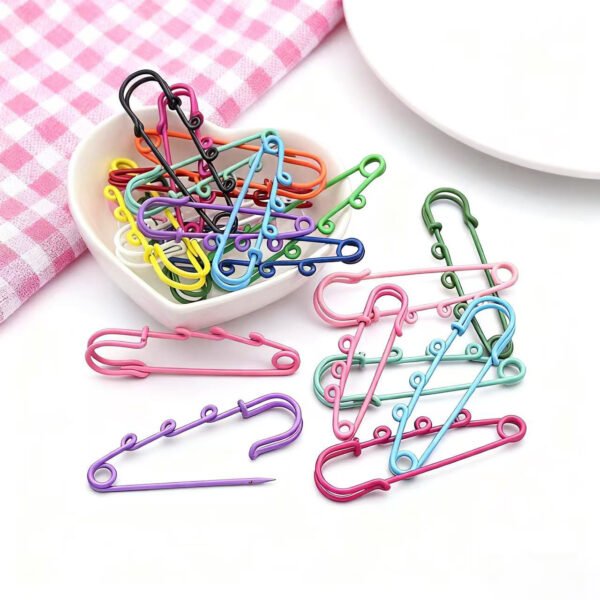 6cm 3-hole pin, colorful, DIY keychain