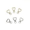 High quality heart-shaped spring buckle, universal buckle, gold silver, DIY keychain
