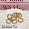 20mm gold/silver circular alloy spring buckle, DIY keychain/phone chain