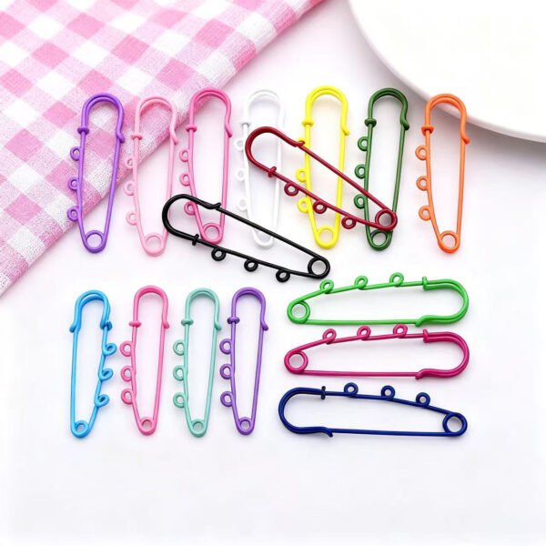 6cm 3-hole pin, colorful, DIY keychain