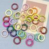20mm/25mm UV lated color spring buckle, circular buckle, colorful, DIY keychain