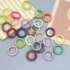 20mm/25mm UV lated color spring buckle, circular buckle, colorful, DIY keychain