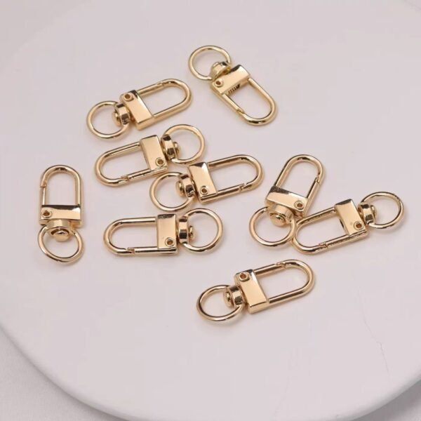 U shape metallic door buckle, swivel buckle, high quality, gold/silver, DIY keychain