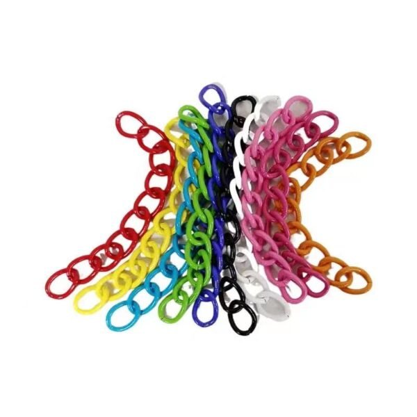 5cm painted candy colored tail chain, colorful, DIY keychain