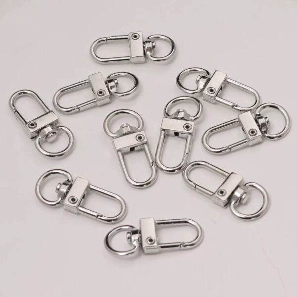 U shape metallic door buckle, swivel buckle, high quality, gold/silver, DIY keychain