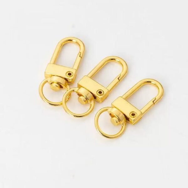 U shape metallic door buckle, swivel buckle, high quality, gold/silver, DIY keychain