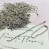 Silver bead chain, round bead chain, DIY keychain