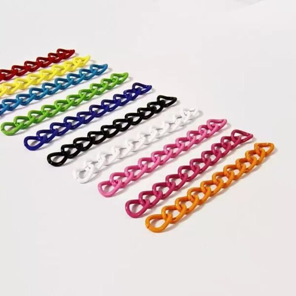 5cm painted candy colored tail chain, colorful, DIY keychain