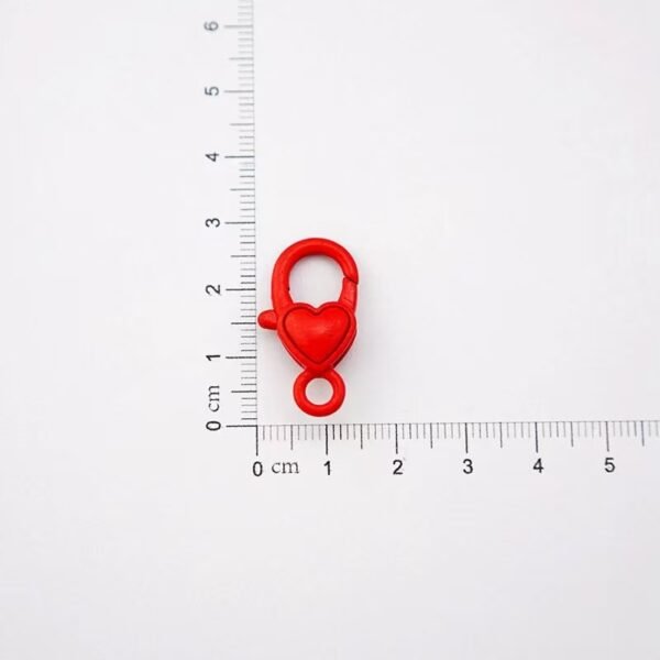 Heart shape painted lobster button, colorful, DIY keychain